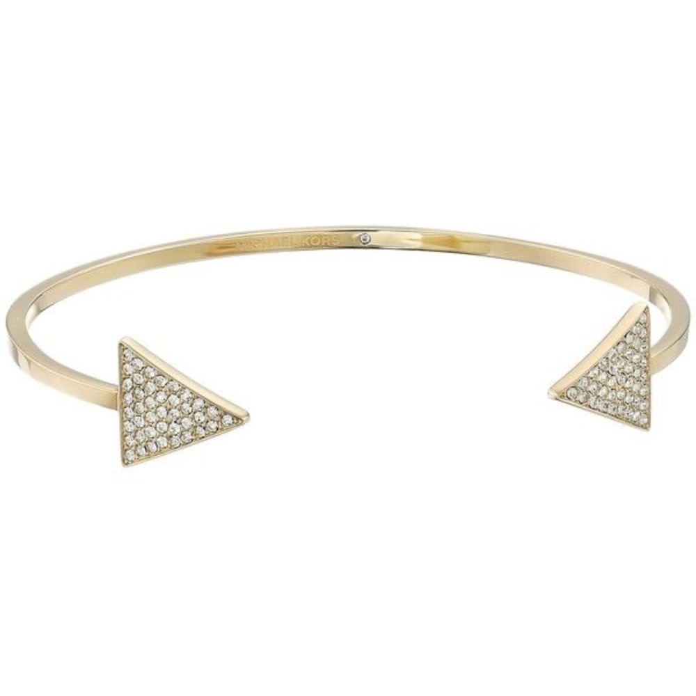 Michael Kors Gold Pave Arrow Open Bracelet